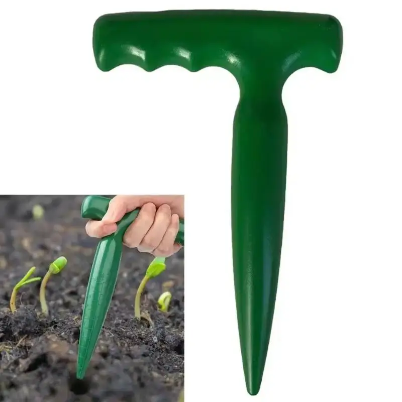 【xxx】1PC Handheld Clear Scale Garden Hole Puncher Lightweight Digging Planting Tool Seed Sowing Hole Dispenser For Gardening