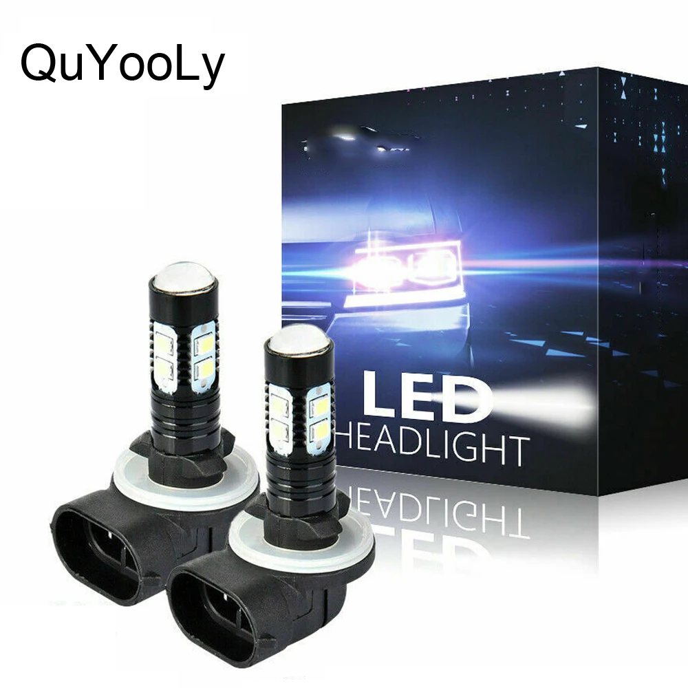 2Pcs 881 880 H27 LED Light Car Fog Light Bulb DRL 9005 Hb3 9006 Hb4 Auto Headlight Lamp Ice Blue 6000K 8000K 25000K 12V 24V