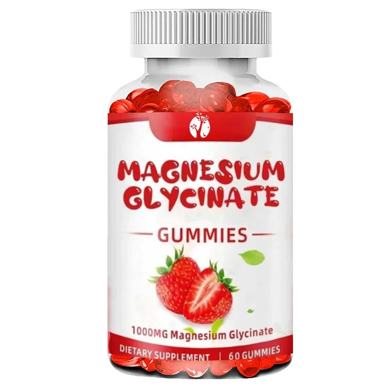 

Magnesium Glycinate Gummies 1000mg Contain Magnesium L-threonate and Vitamins B6、CoQ10、 Calcium