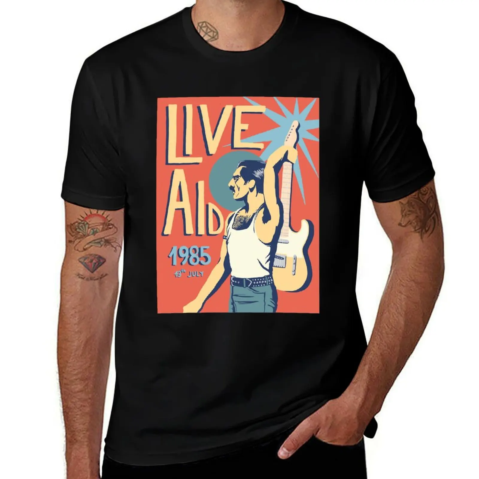 

Live Aid 1985 T-Shirt t shirt man casual man t shirts cotton T-Shirt