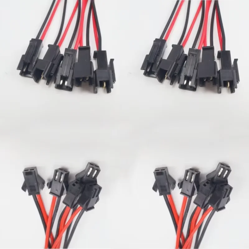 5 / 10 Pairs 15CM JST SM 2 Pins Plug Male and Female Wire Connector Wire Cable Pigtail Plug For LED Strip Light Tape Lamp Driver