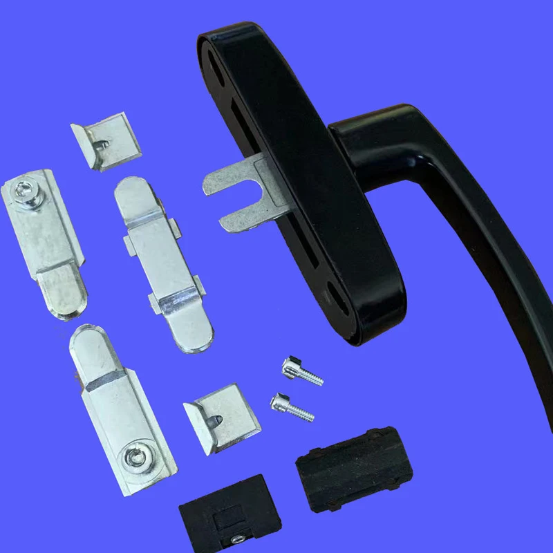 Thermal Break Aluminum Door Window Handle Two Point Lock Aluminum Alloy Large Handle In Swing Tilt Casement Window Hardware Acce