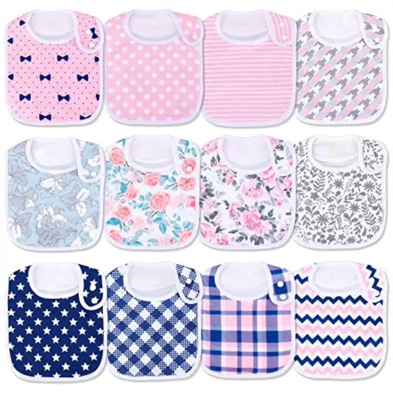 Organic Cotton Baby Bandana Bibs for Teething Babies
