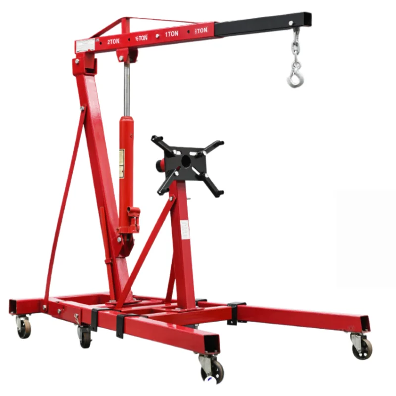 2 Ton 2000kg 500kg 3000kg 3ton Mini Car Engine Lifting Folding Crane Portable Small Pickup Folding Boom Truck Lifting Crane