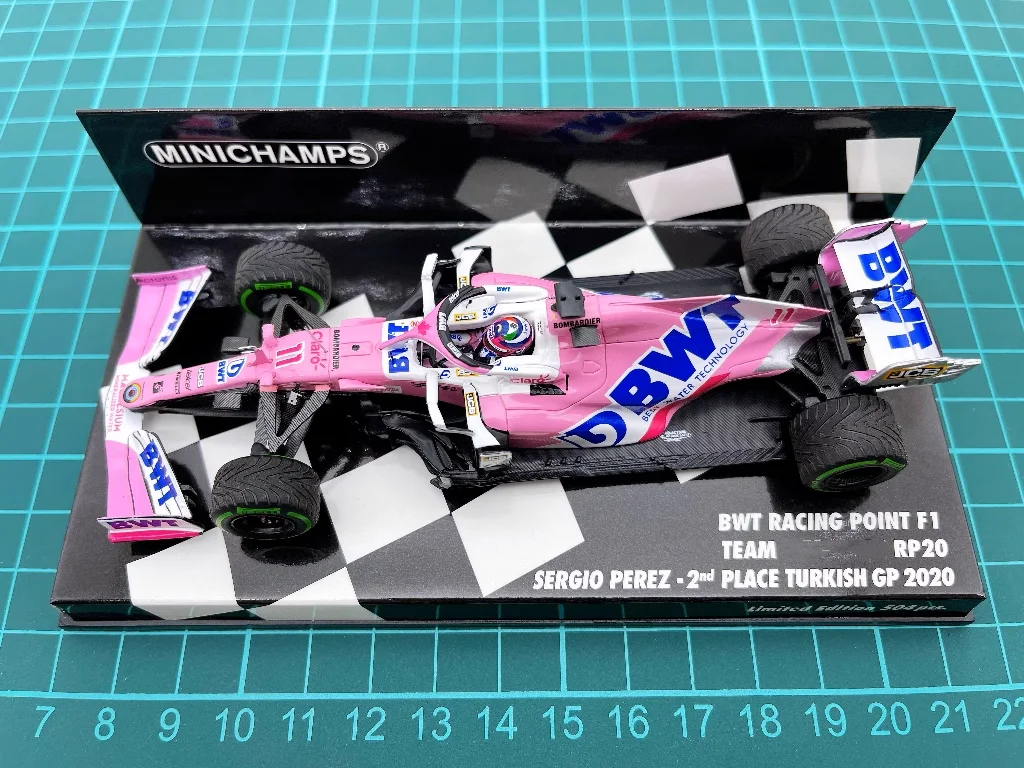 Minichamps 1:43 F1 BWT RP20 Perez 2020 Turkey Simulation Limited Edition Resin Metal Static Car Model Toy Gift