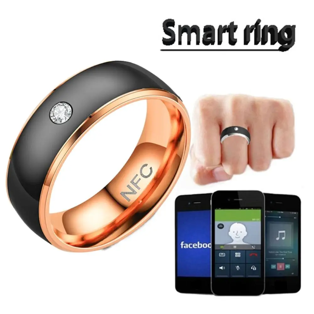 Stainless Steel NFC Smart Ring Multifunctional Wearable Connect Finger Digital Ring Waterproof Magic Wear for Android Phone