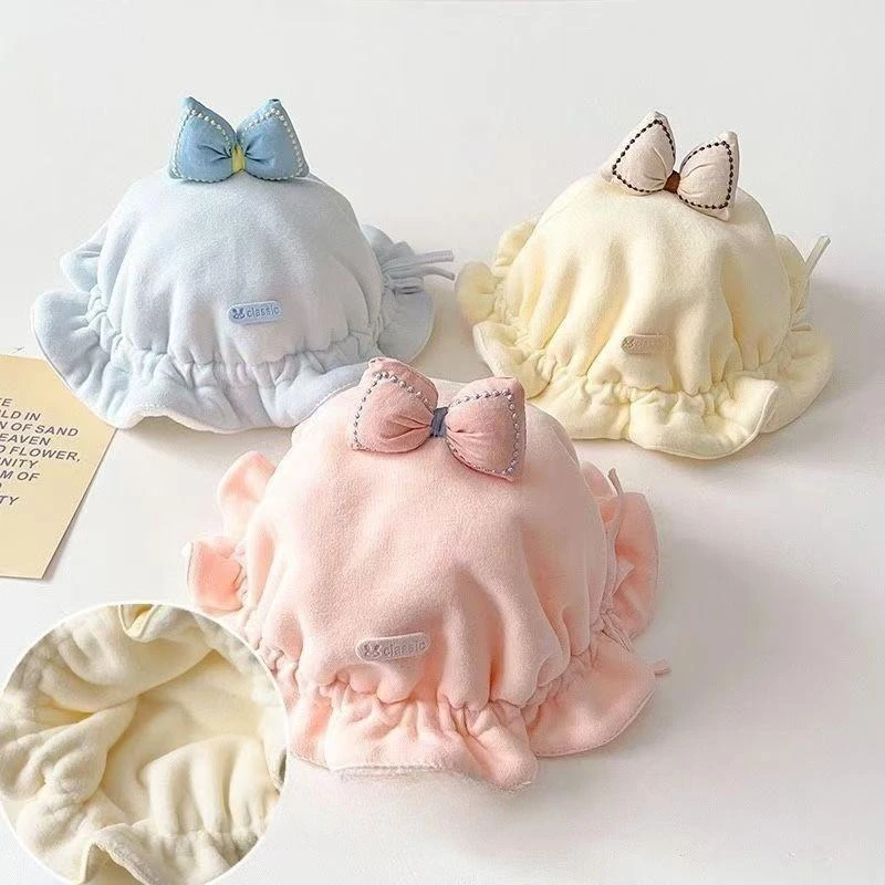 

Baby Hat for Autumn and Winter Warm Thickened Suitable for Infants Newborn Babies Fisherman Hat Newborn Cap with Fleece-lined