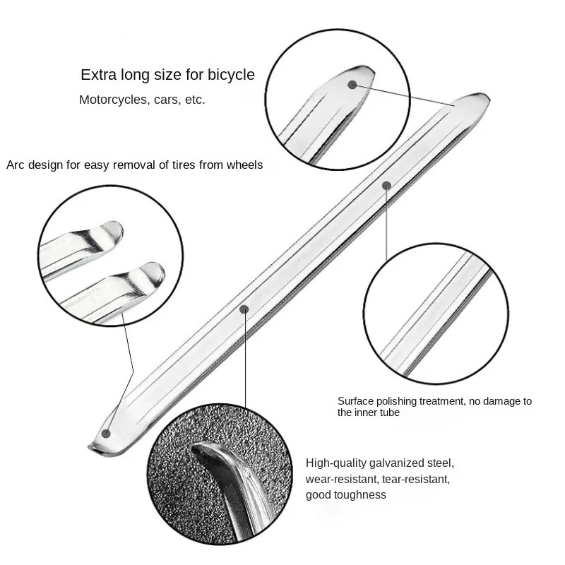 Car Tire Wrench Removal Tool Steel Spoon Tire Iron Rim Opener Lever Changer Car   Motorcycle Bicycle Car Repair Accessories