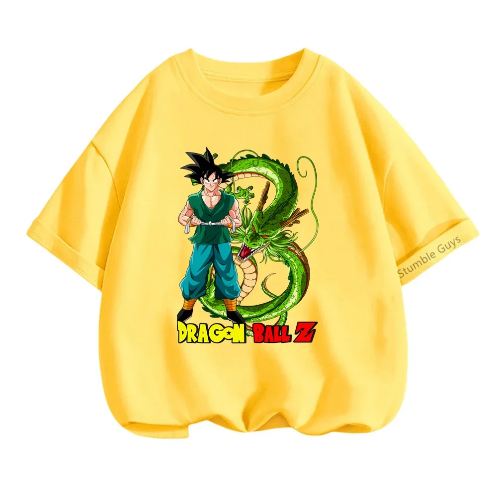 

New Summer 3-14 Children TShirt Kids Dragon Ball Z Clothes Son Goku Anime Teen Fashion Casual T-shirt Boys Sweatshirt Girls Tops