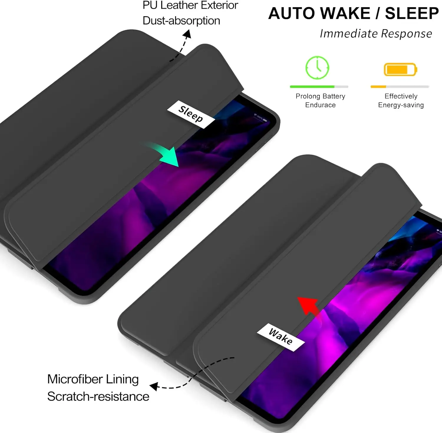 Magnetic Flip Case for Apple iPad Air Pro Mini 6th 7th 8th 9th 10th 11th Gen 1 2 3 4 5 6 7 8 9 11 7.9 10.2 10.9 11 Smart Cover