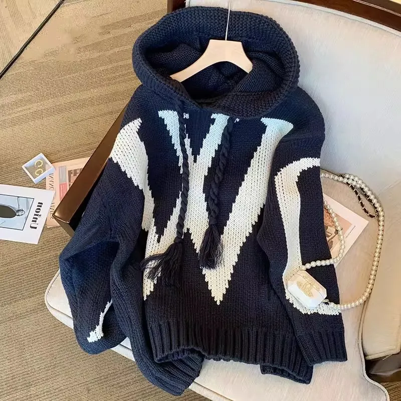 

Свободный крой, мужская трикотажная толстовка с капюшоном, японский базовый слой, осень-зима, полиэстер, Thiened, повседневный топ