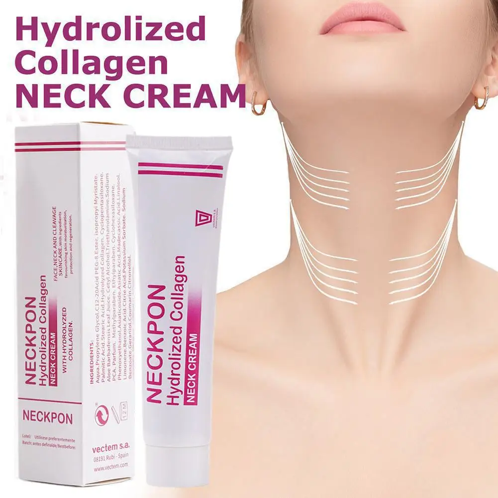 40G Neckpon Hydrolized Collagen Neck Cream For Face Neck Cleavage Skincare Cream With Hydrolized Collagen Vera Anti-aging Cream