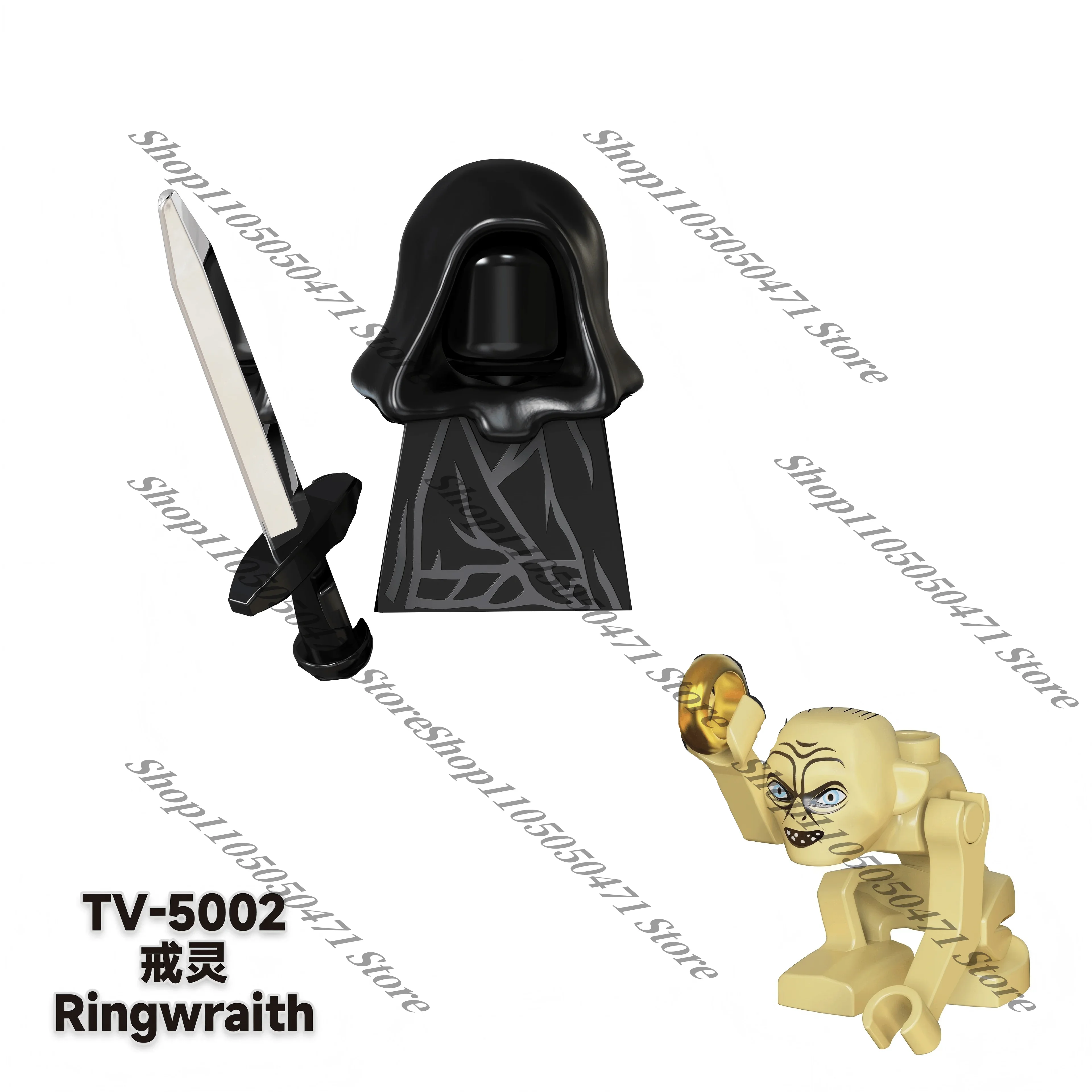 3D-Modellbausteine für Kinder, Herr der Ringe, Wächter der Zwerge, Uruk-Hai, Blockspielzeug, Puppen, Weihnachtsgeschenke
