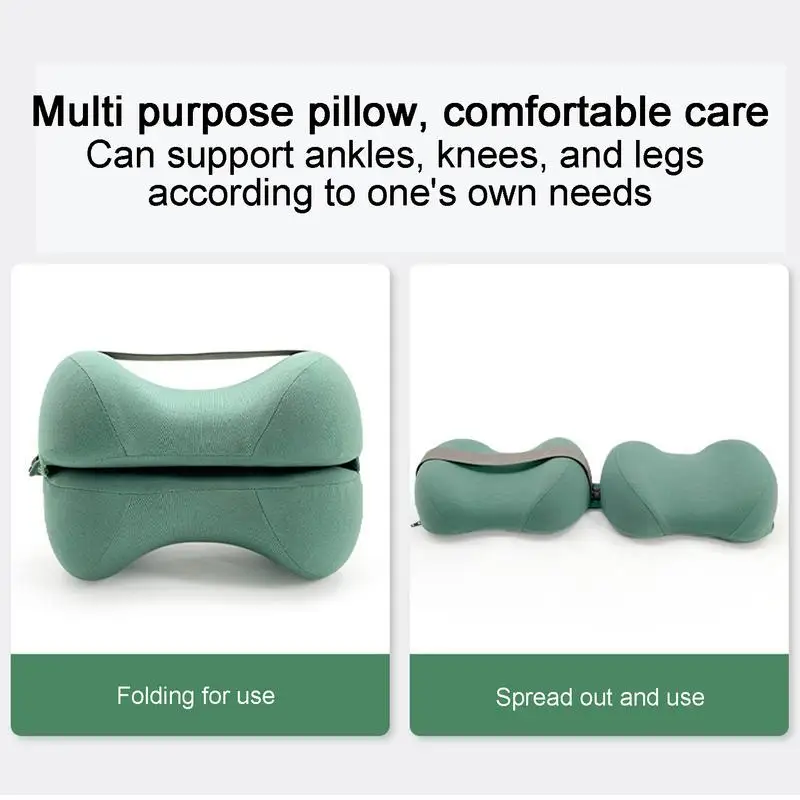 Side Sleeper Leg Pillow Knee Pillow For Side Sleeping Leg Pillows With Strap Ergonomic Between Knee Pillow Washable Cover Leg