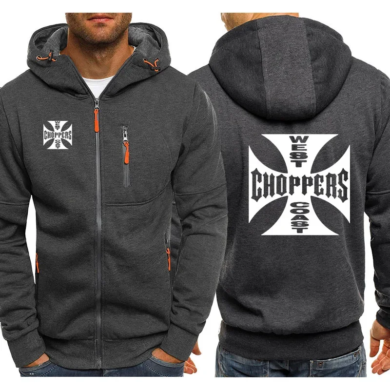 2024 New Spring Autumn Men\'s Hoodies West Coast Choppers Streetwear printing Fashion casual Hooded Men\'s hoodie