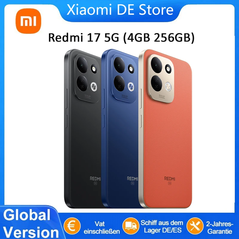 Global Version Redmi 17 5G Mobile Phones NFC 50MP AI Dual Camera System 7500mAh Battery Smartphone Snapdragon 4 Gen 5 With 5G