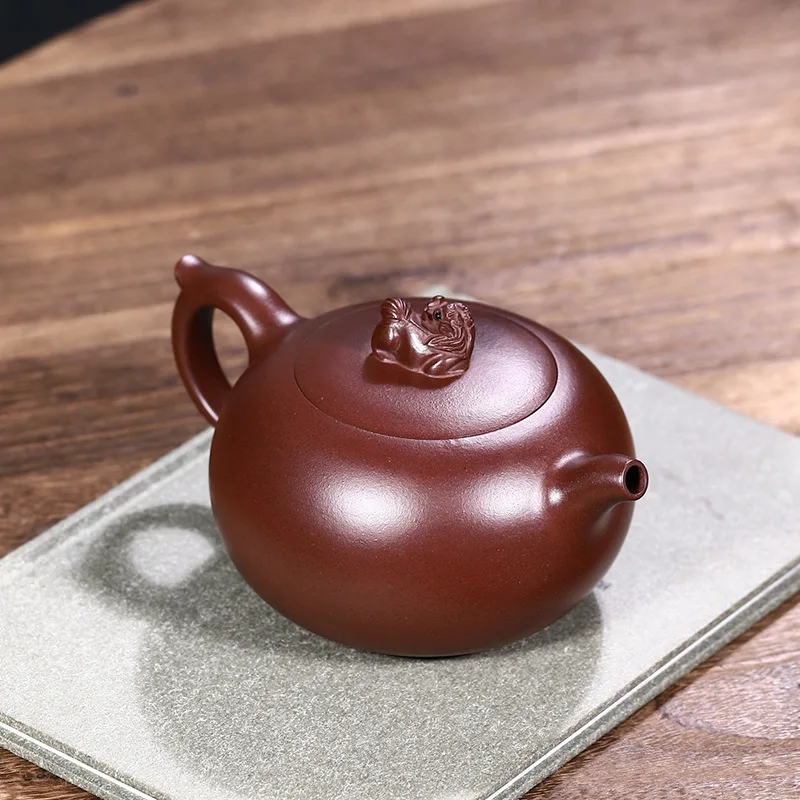 Dropshipping Yixing Pure Handmade Raw Ore Purple Clay Teapot For Home Use Guan Tian High-End Tea Set