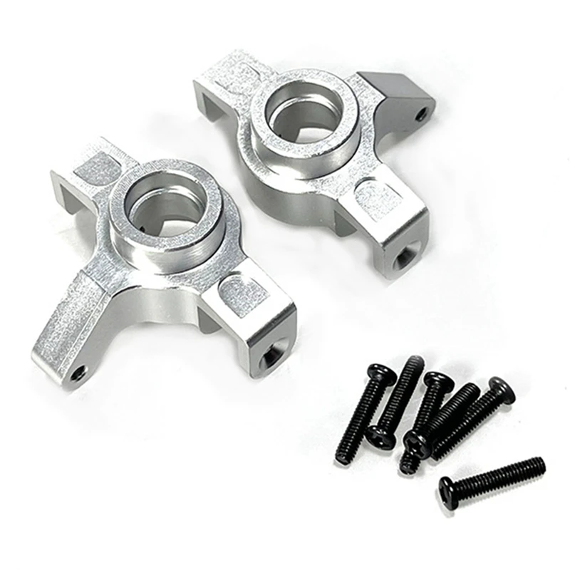 Для MJX 14301 14302 RC 1/14 модель автомобиля с дистанционным управлением металлическая модернизация сменная чашка рулевого управления серебристая