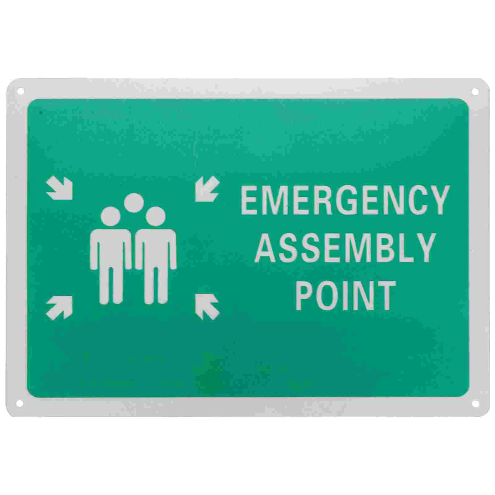 Assembly Point Signage Emergency Label Public Area The Market Safety Aluminum Fire Fighting