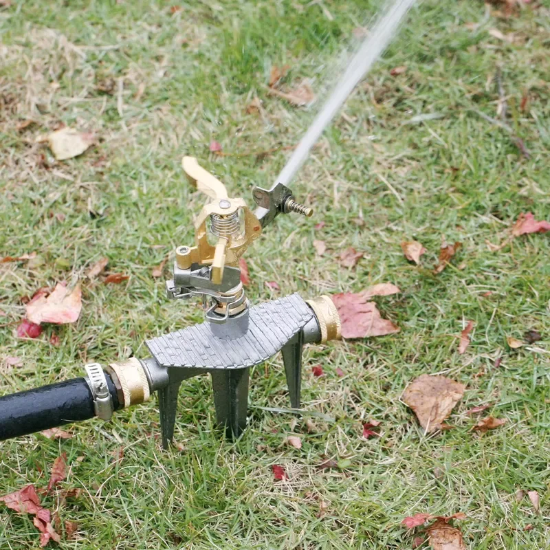 800 Hours Adjustable Sprinkler Twist Irrigation with Aluminum Alloy Spike Base