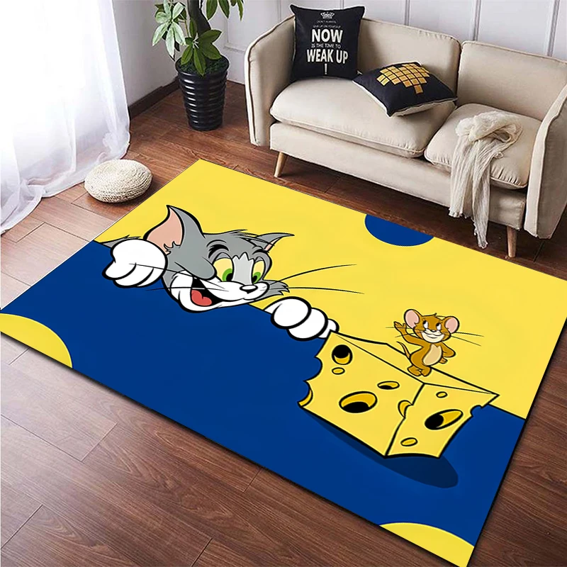 Tom and Jerry Carpet, Living room Bedroom floor mat Kitchen mat Bedroom Mat,bedroom decor birthday gift Yoga mat