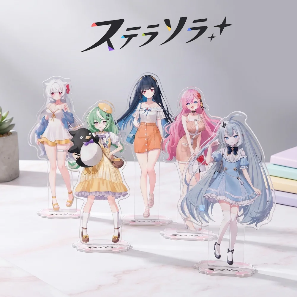 Stella Sora Acrylic Stand Keychain 2026 New Chaton Shia Mistique Flora Tilia Cute Desktop Decor Custom Made Souvenir