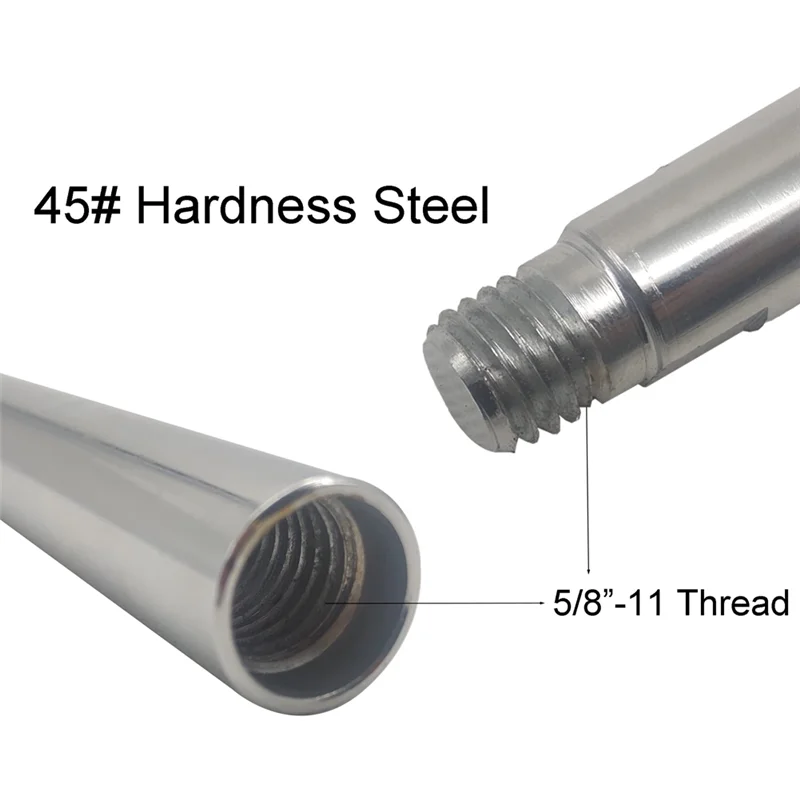 

A96I-5/8Inch-11 Angle Grinder Extension Shaft Connecting Rod Set Kit With Grinder Adjustable Spanner Wrench Flange Nut Set Kit