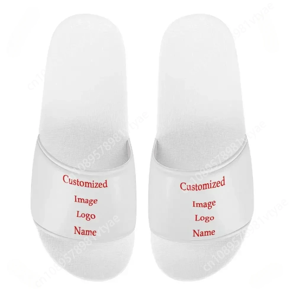 Custom Shoes High Quality PVC Men and Women Slip On Slide Sandals Sublimation Printed Custom Logo Summer Slippers for Children