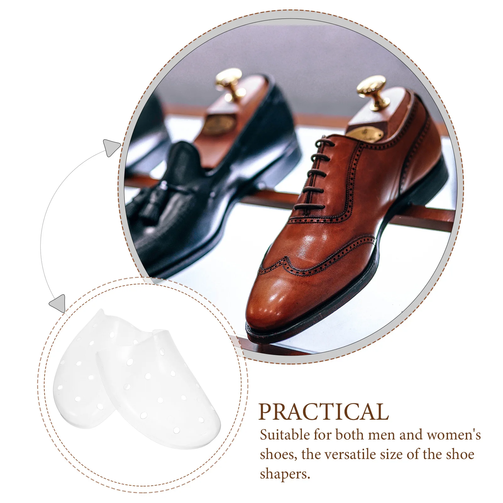 

1 Pair Clear Shoe Shapers Mini Household Shoe Stretcher Durable Shoes Shaping Tool Support Expander Keeper Accessory
