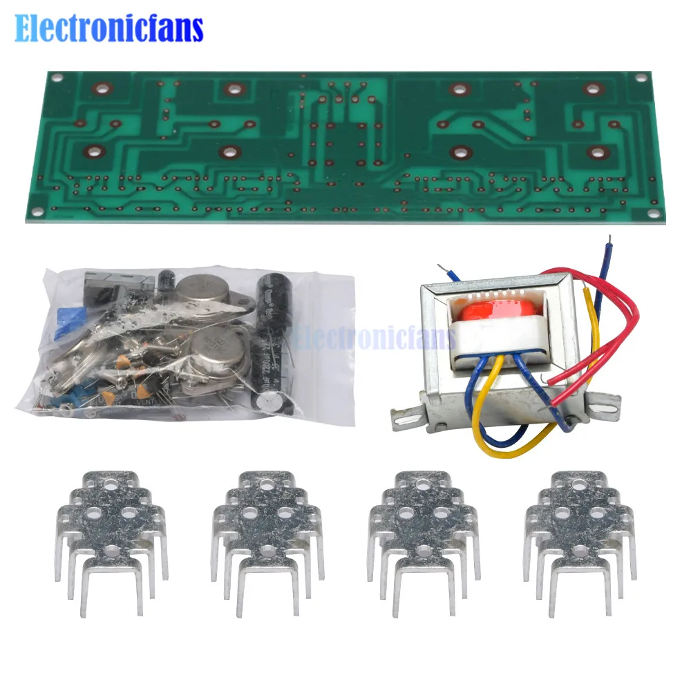 2 Channel OCL High Power Power Amplifier Board Module DIY Kits Volume Potentiometer Transformer Electronic Kits Components