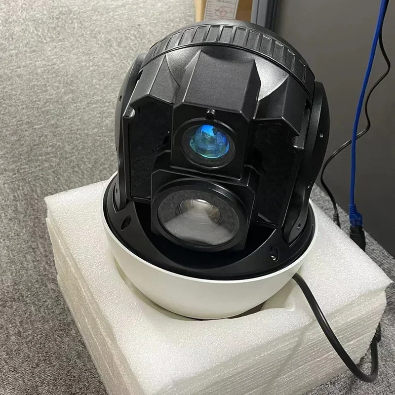 

Высокоскоростная купольная PTZ-камера 2026 года с двойным датчиком, 33-кратным оптическим зумом и инфракрасным лазером 500 м, IP66, OEM-производство