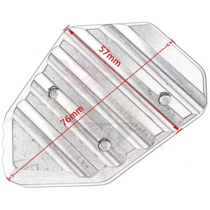 

Popu For Suitable BMW K1200S/R K1300S/R Modification Parts Foot Support Enlarged Seat Anti Slip Bracket Pad CNC