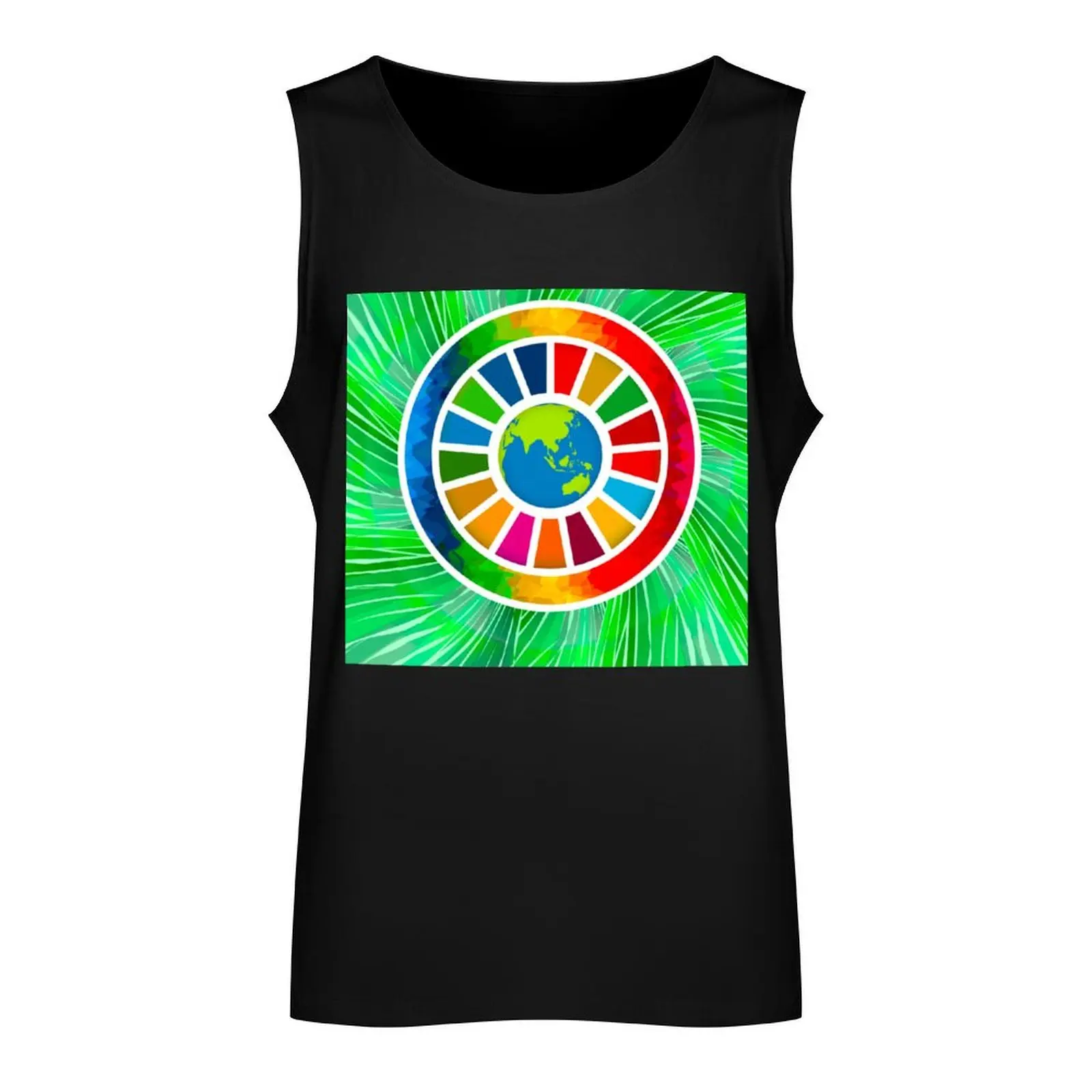 Global Goals SDGs 2030 Colorful Tank Top gym accessories men Men sleeveless tee