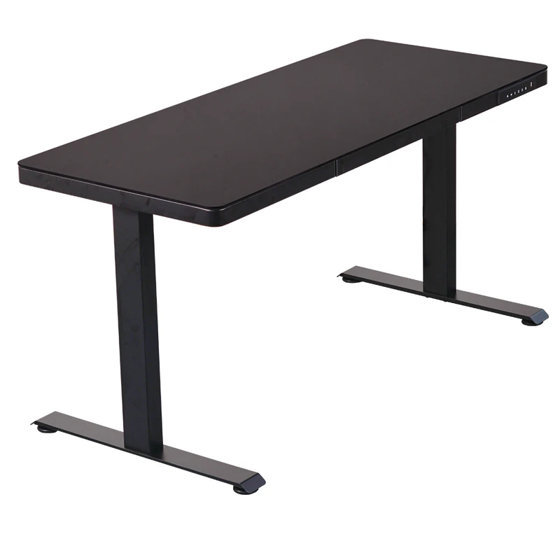 

Custom Color Single Motor Electric Adjustable Smooth Glass Computer Desk Sit Stand Lifting Table Electric Motor Standing Desk
