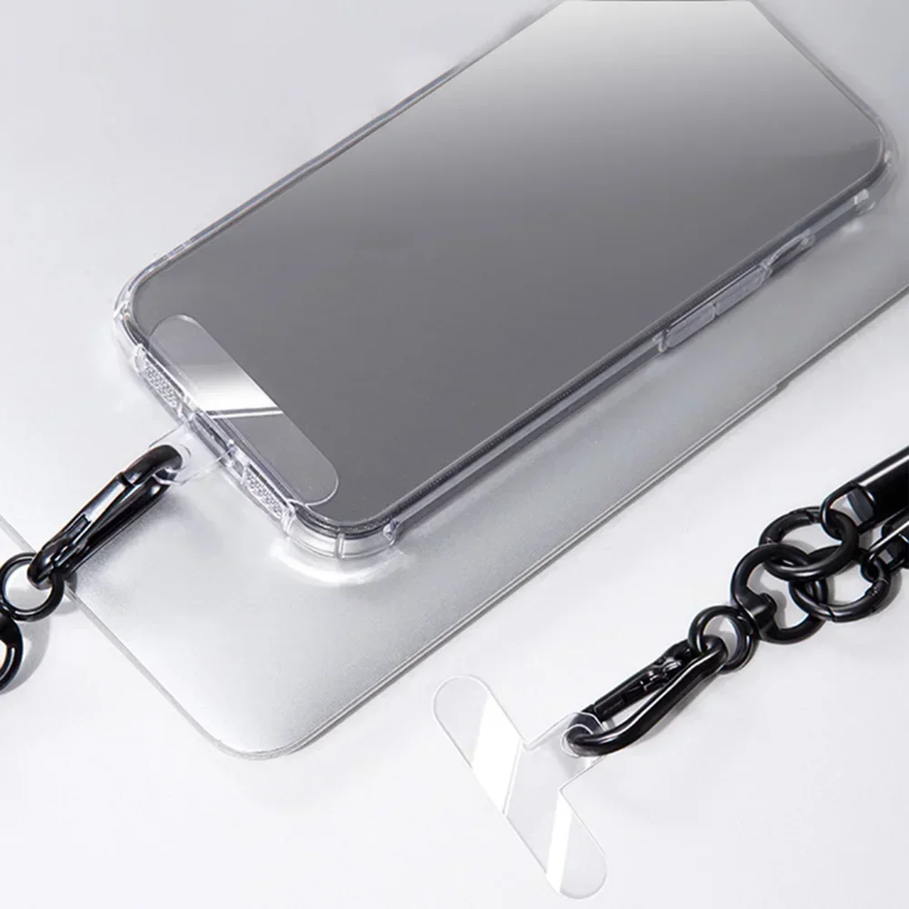 Przezroczysta smycz do telefonu komórkowego Uszczelka Miękkie zakładki zamienne Anti-lost Odpinany klips Sznurek Karta uniwersalna — zdjęcie 4