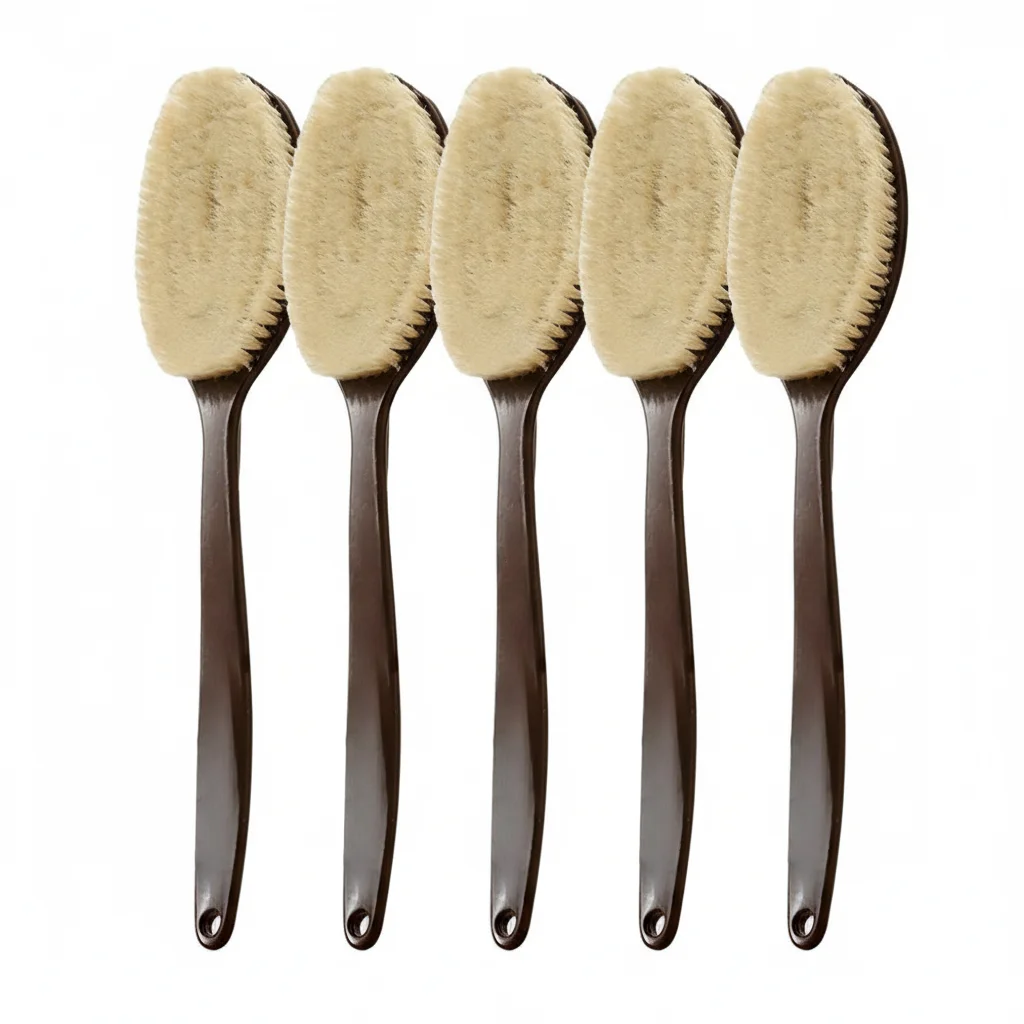 قطعة واحدة من فرشاة الحمام ذات المقبض الطويل - منظف الجسم بشعيرات ناعمة للظهر والساقين والمناطق التي يصعب الوصول إليها واستخدام الاستحمام #6