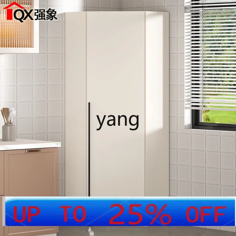 

LHH Cream Wind Corner Corner Cabinet Kitchen Storage Storage Side Cabinet