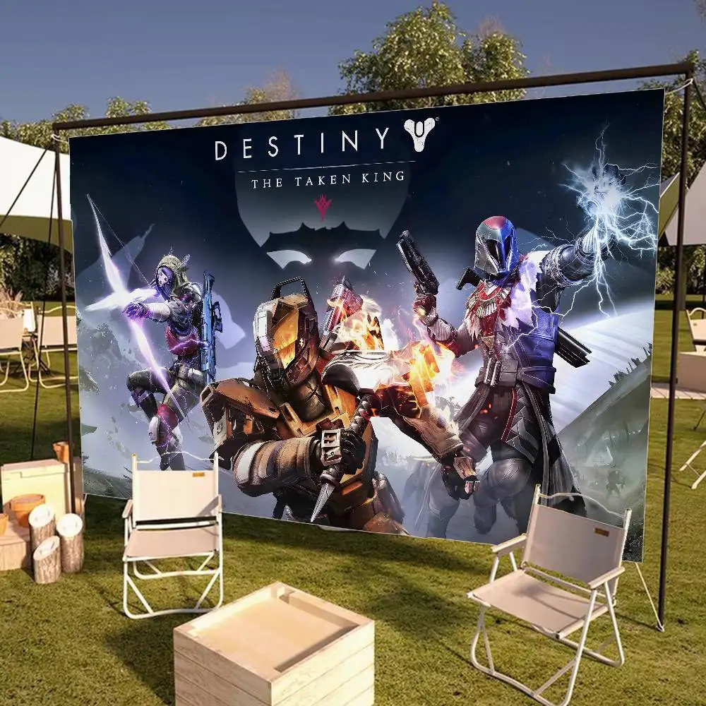 Drapeau DIY pour Gamer D-DestinyS en stock, idéal pour photos de groupe en famille, décoration murale pour salon, maison, dortoir, bannière décorative