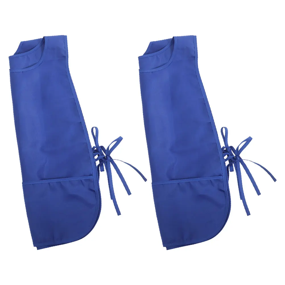 

2pcs Waterproof Apron For Men Women Kitchen Cooking Gardening Painting Stylish Bib Workwear Chef Vest Sleeveless Durable Oil
