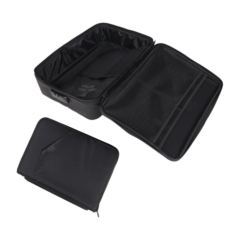 Fireproof Document Box - 8-Layer Hard Shell Fire Proof Safe For Home Documents,For Desk Money,For Passports Certificates
