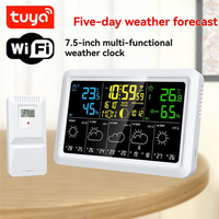 GYTB-WIFI Multifunction Tuya Weather Station Air Quality Temperature Humidity Meter Moon Phase Air Pressure Weather Clock