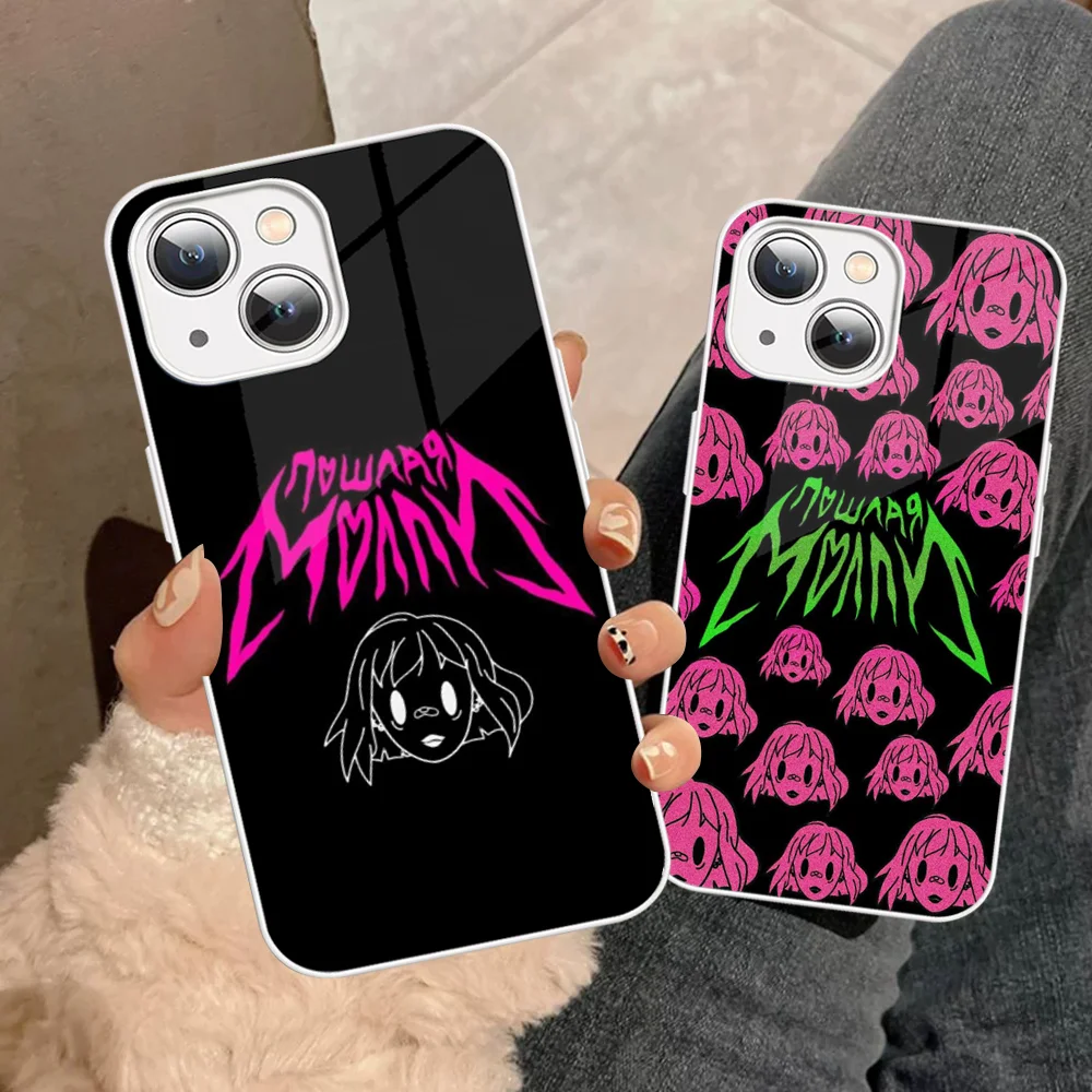 P-Poshlaya M-Molly Band Phone Case Tempered Glass For iphone 14 13 12 11 Pro Mini XS MAX 14Plus X XS XR Cover