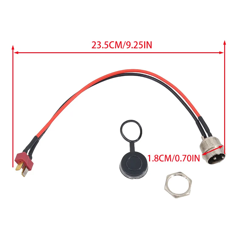 For Balancing Scooter Electric Scooter Hoverboard 3 Pin/Prong 2 Wire Charging Port Replacement Practical Balance Car Parts