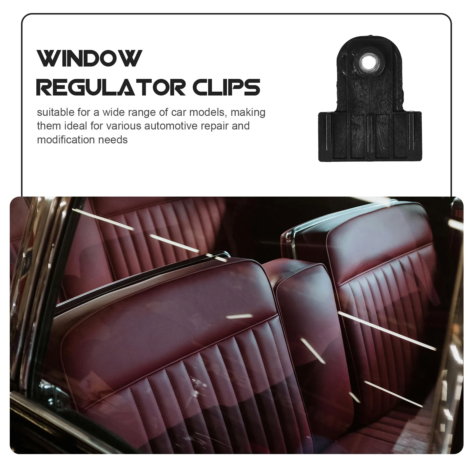 6pcs Glass Clips Durable Material Window Smooth Lifting Channel Slider Sash Connector Buckle Repair Replacement Parts