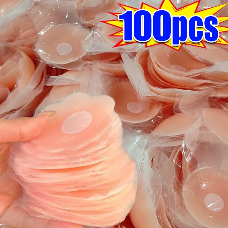 

2/100pcs Silicone Nipple Cover Invisible Self-adhesive Chest Breast Stickers Reusable Patch Bra Female Lift Up Pads Intimates