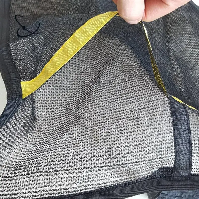 A28F-bolsa de malla para almacenamiento de zapatos de trampolín, bolsa de malla para la mayoría de trampolín, bolsillo de malla de rebote para trampolín de Fitness