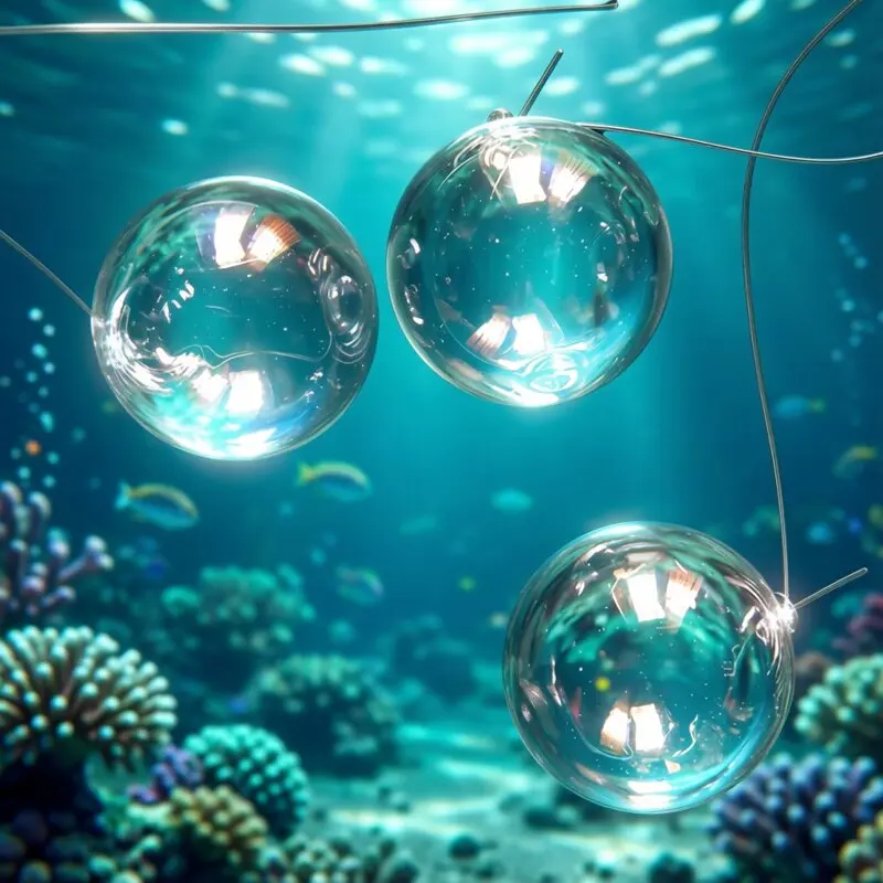 20pcs Wholesale Hand-Blown Transparent Hollow Bubble Ball Aquarium Decoration Hanging Ornaments Accessories Clear Floating Balls
