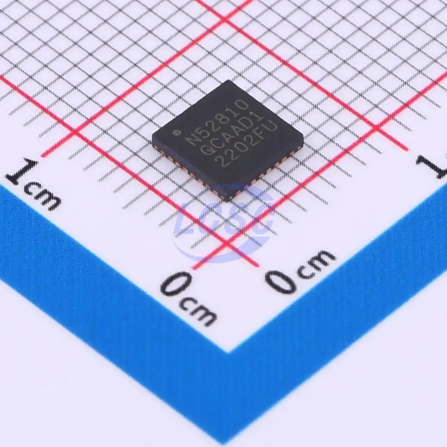 NRF52810-QCAA-T 2Mbps 2.4GHz I2C,UART QFN-32-EP(5x5) RF Transceiver ICs New original chips