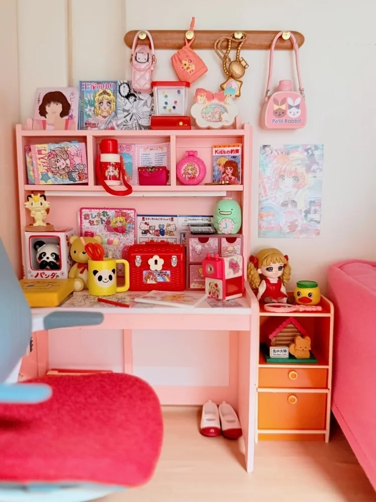 New  Anime Showa Retro Memories My Room Blind Box Action Figure Pvc Miniature Scene Model Statue Rement Twisted Egg Gift Toy