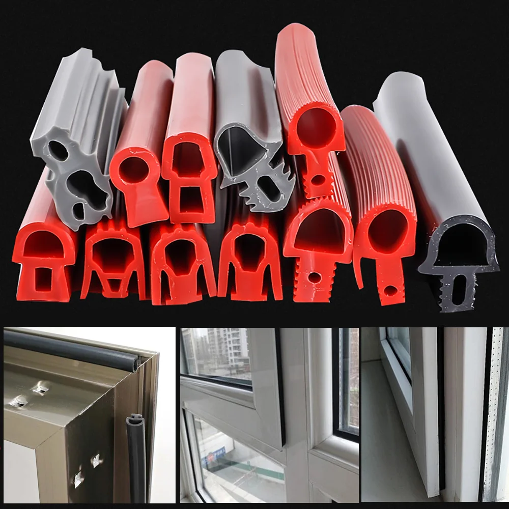 Bridge Aluminum Door Window Oven Sealing Strip Wooden Door Crash Bar Article Waterproof Dustproof Windproof Soundproof Sealing
